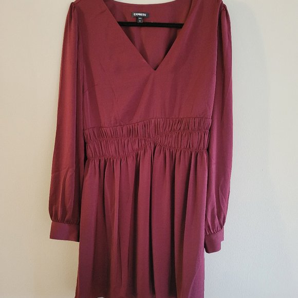 Express | Dresses | Satin Smocked Waist 